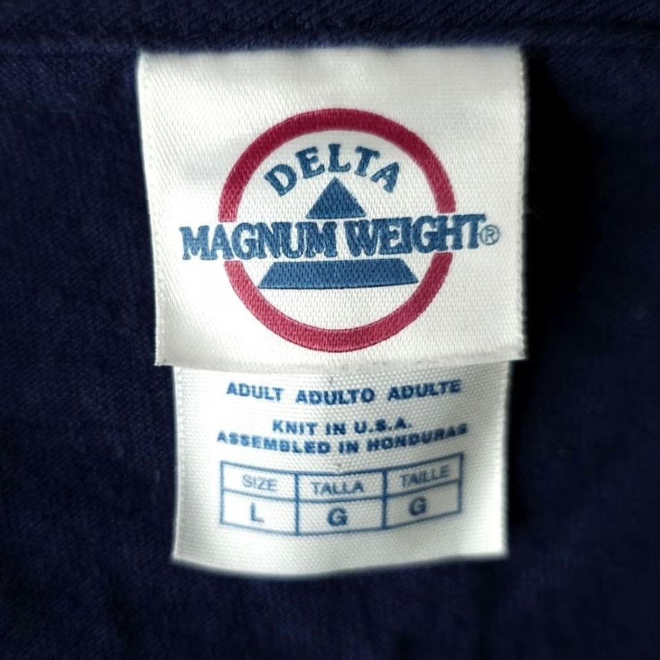Delta VINTAGE Delta T Shirt Mens L Blue Christian Jesus Christ Hero Y2K Super Church Theme God Bible Parody Shirt Mens Size US L / EU 52-54 / 3 - 5 Thumbnail
