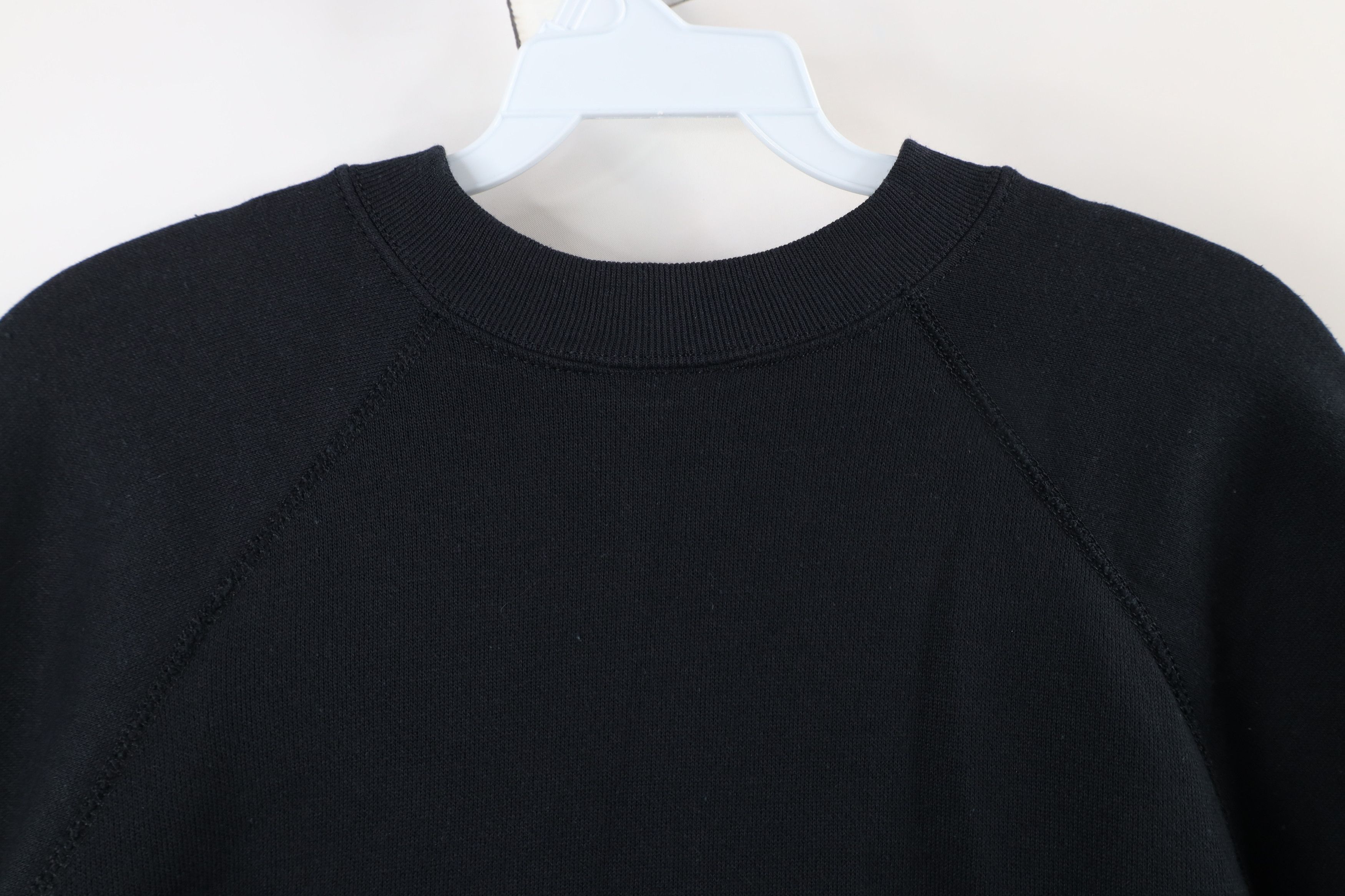 Vintage Vintage 90s Streetwear Blank Crewneck Sweatshirt Black USA Size US M / EU 48-50 / 2 - 7 Thumbnail