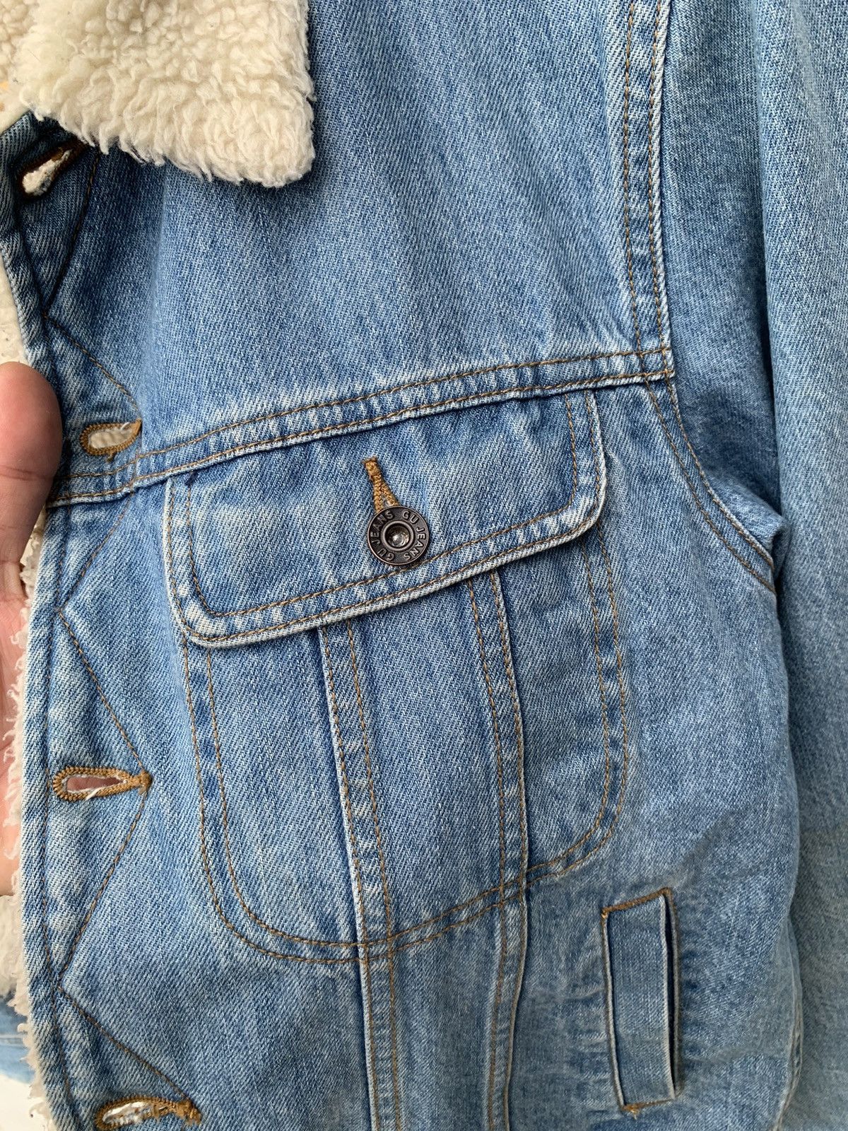 GU 🔥Steals🔥 GU Sherpa Lined Denim Jacket Mens Size US S / EU 44-46 / 1 - 16 Thumbnail