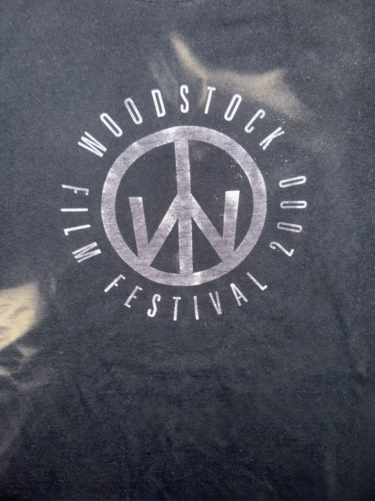 Vintage RARE Vintage 2000 Woodstock Film Festival Sunfaded Tee Size US XL / EU 56 / 4 - 2 Thumbnail