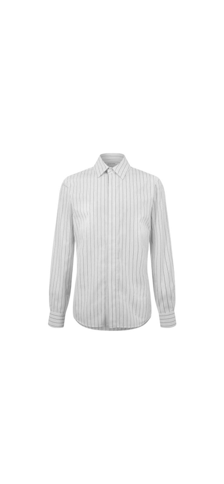 Bottega Veneta BOTTEGA VENETA RINSTRIPE COTTON SHIRT Size US XL / EU 56 / 4 - 1 Thumbnail