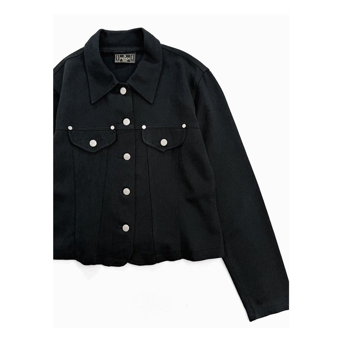 Fendi Fendi Denim Black Jacket Size M / US 6-8 / IT 42-44 - 2 Thumbnail