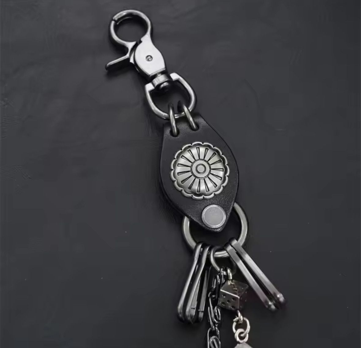 Other Motorcycle KeyChain Jean Biker Wallet Belt Chain Dice Charms Size ONE SIZE - 5 Thumbnail