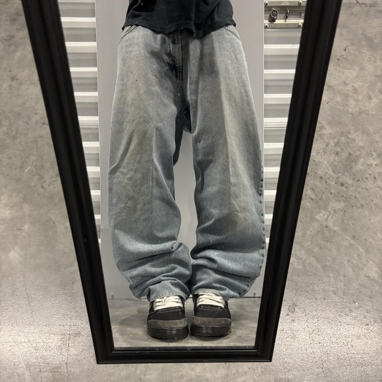Japanese Brand × Vintage Crazy Vintage Y2K/2000s Baggy Light Wash Denim Jeans! Size US 34 / EU 50 - 1 Thumbnail