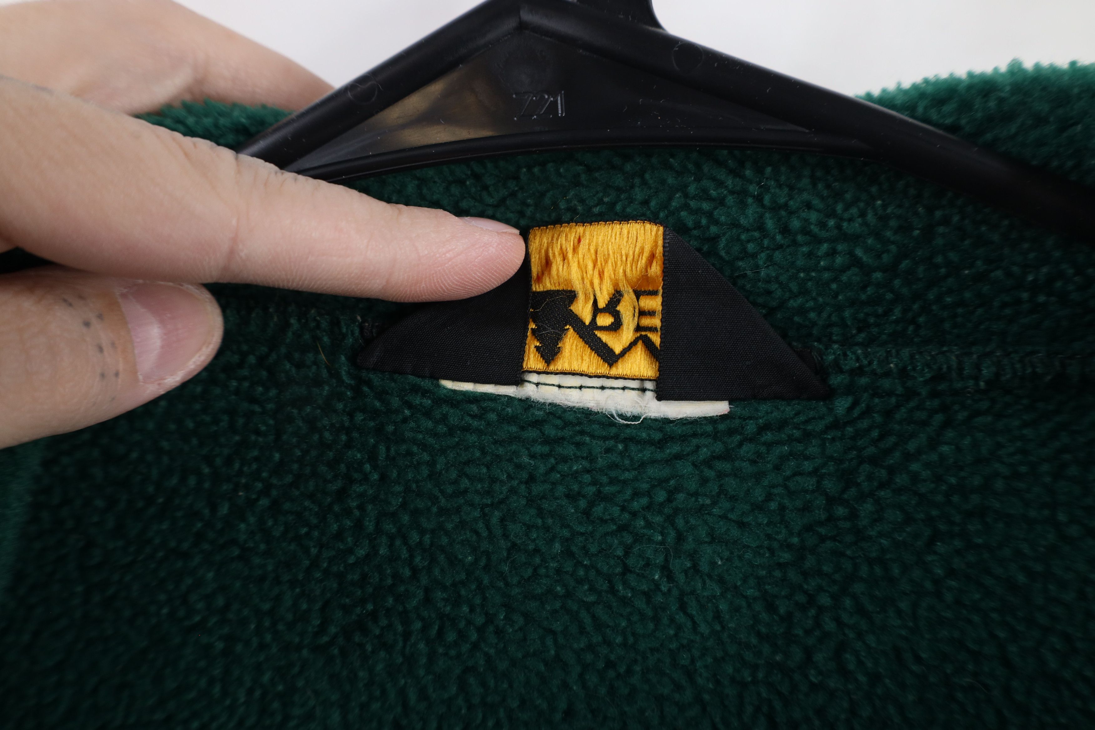Rei × Vintage Vintage 90s REI Blank Full Zip Fleece Jacket Green USA Size US S / EU 44-46 / 1 - 10 Thumbnail
