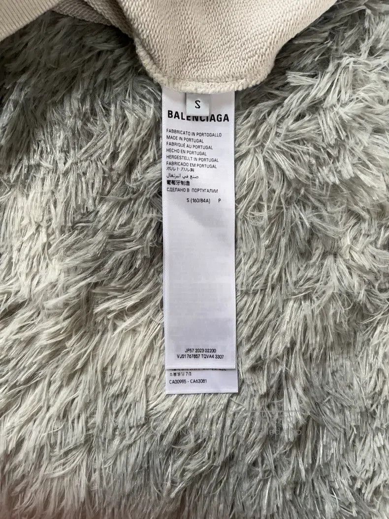 Balenciaga Balenciaga Logo Printed Hooded Sweatshirt with Zipper and Size US S / EU 44-46 / 1 - 4 Thumbnail