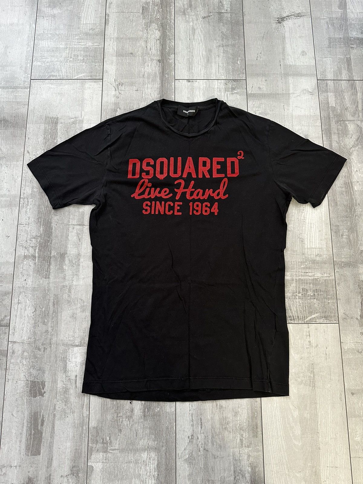 Dsquared2 Dsquared2 Black red T Shirt Big Logo Size L Size US L / EU 52-54 / 3 - 2 Thumbnail