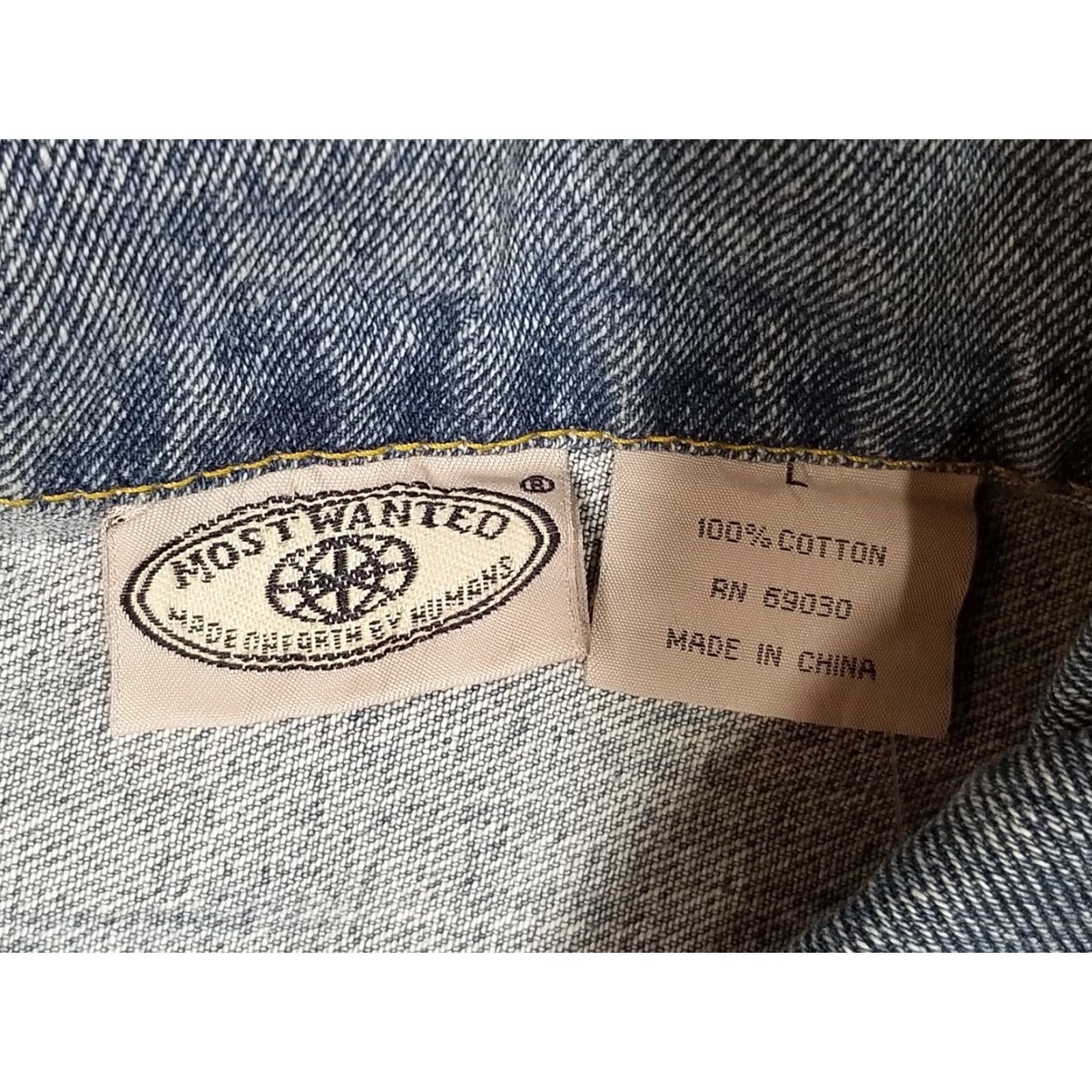 Vintage VINTAGE Most Wanted Denim Jacket Mens L Blue Long Sleeve Trucker Workwear Casual Size US L / EU 52-54 / 3 - 4 Thumbnail