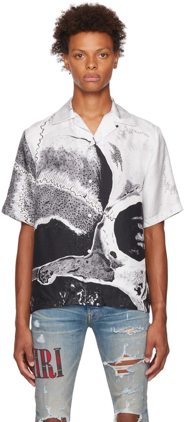 Amiri × Wes Lang o1w1db10125 Dream Bowling Shirt in Multicolor Size US S / EU 44-46 / 1 - 2 Thumbnail