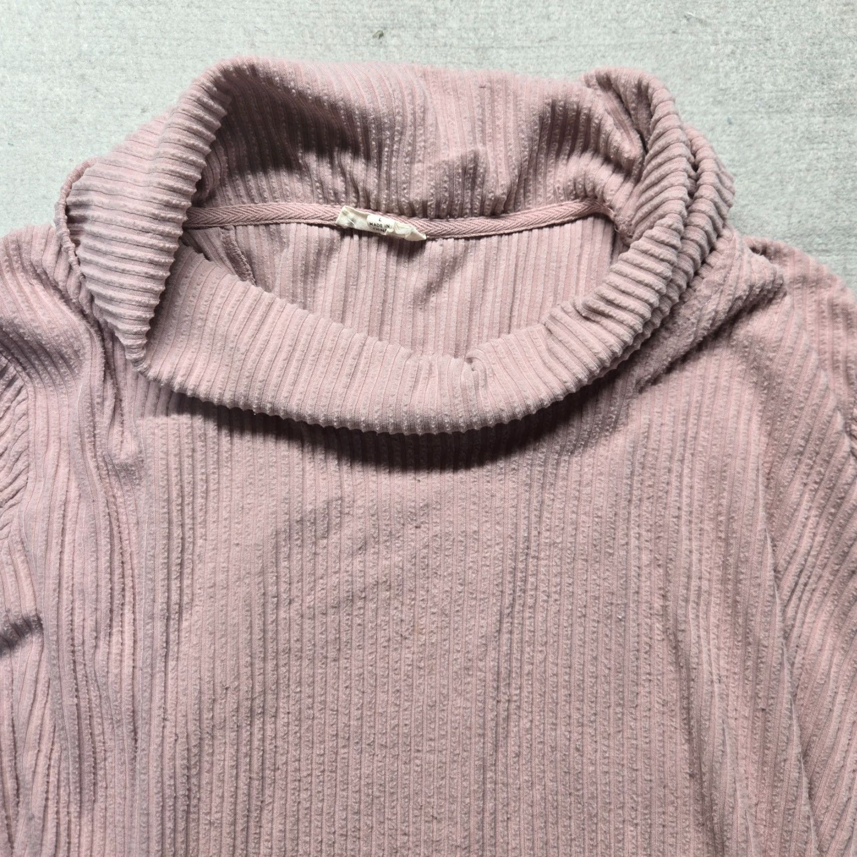 Vintage Jane and Delancey Solid Pink Turtleneck Sweater Women Adult Large L Shirt Sweater Pink 90s Fashion Womens Size L / US 10 / IT 46 - 2 Thumbnail