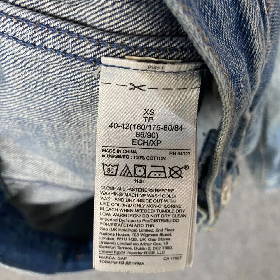 Gap Gap Denim Jacket Women's XS Medium Wash Blue Front Pockets Size XS / US 0-2 / IT 36-38 - 10 Thumbnail