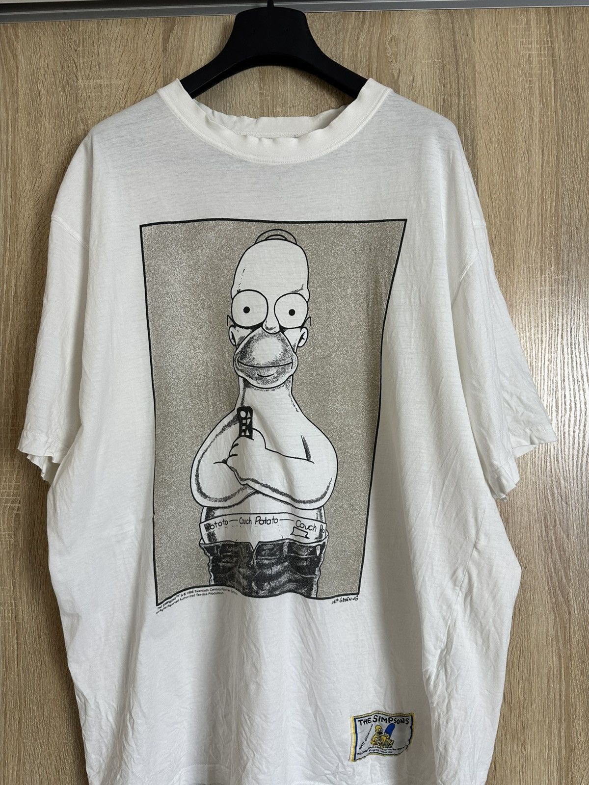 The Simpsons 🔥 1998 The Simpsons Couch Potato Homer Cartoon T Shirt USA Size US XXL / EU 58 / 5 - 2 Thumbnail