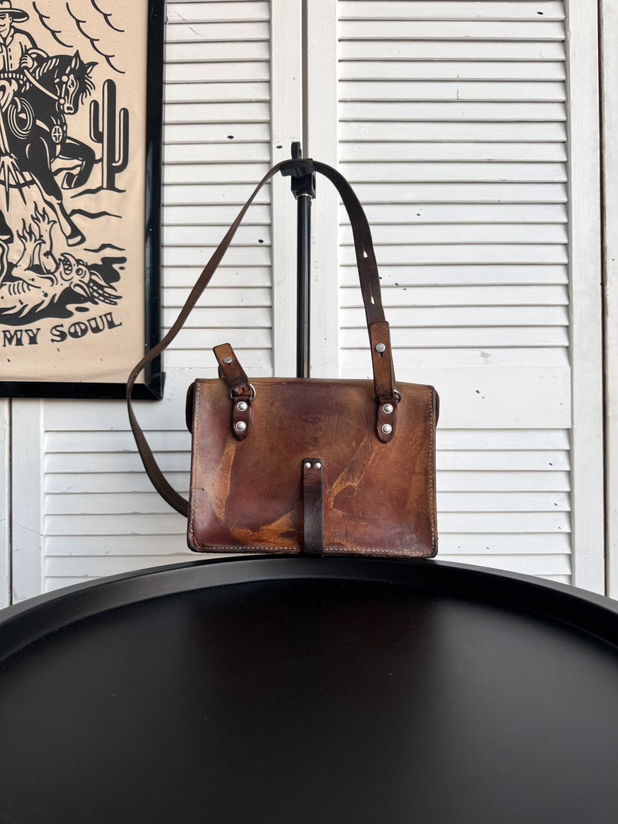 Vintage Vintage Swiss Army Leather Satchel Handcrafted Bag 1976 Size ONE SIZE - 3 Thumbnail