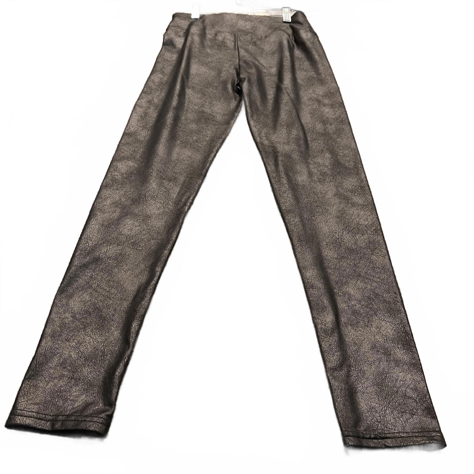Unknown London Joyspun Women's Faux Leather Leggings Pants Size 28" / US 6 / IT 42 - 1 Thumbnail