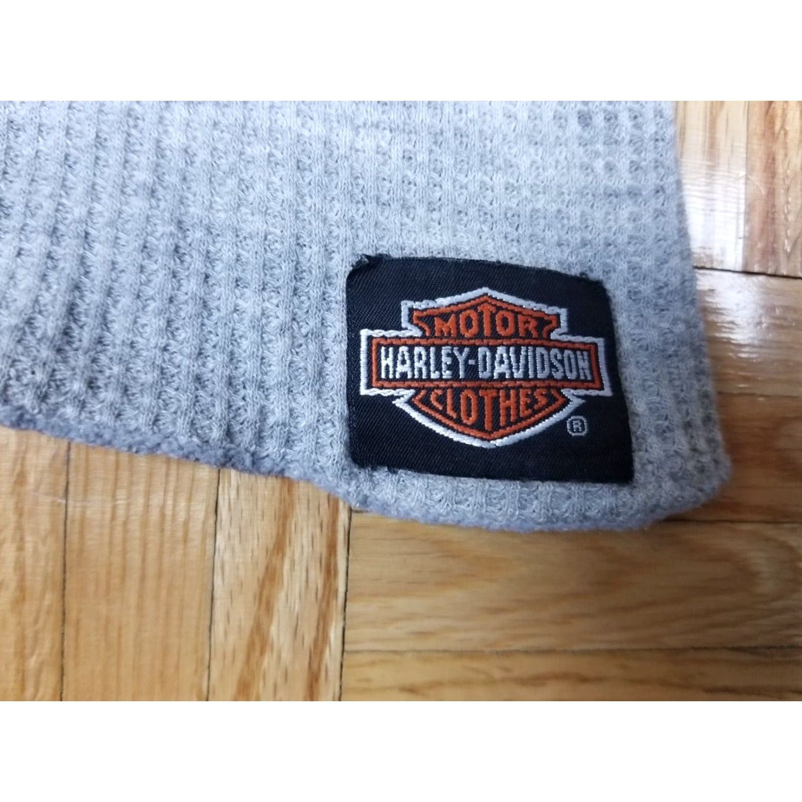 Harley Davidson VINTAGE Harley-Davidson SHIRT Mens 80s Appleton WI Print Thermal Long Sleeve SZ M Gray Size US M / EU 48-50 / 2 - 2 Thumbnail