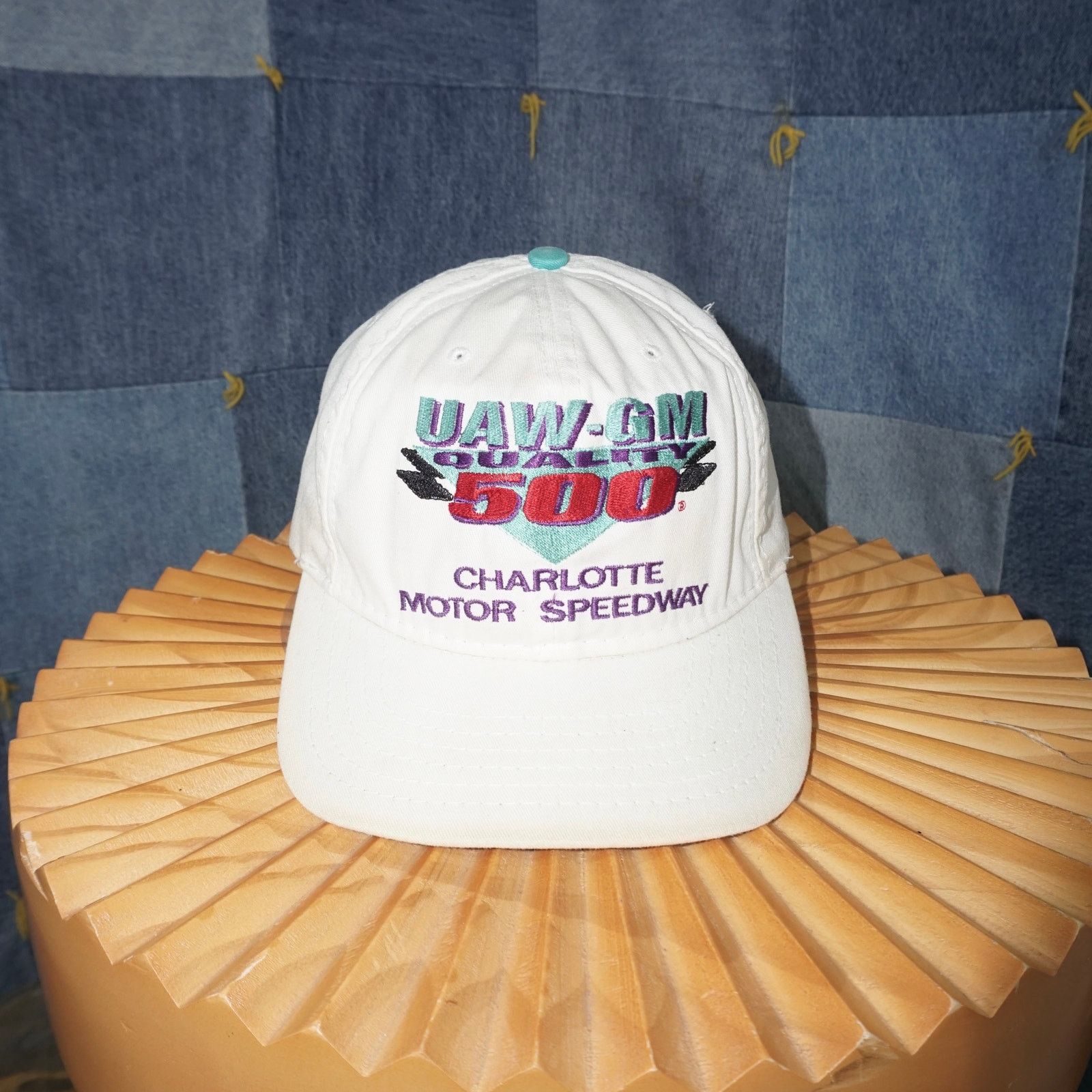 Vintage (OSFA) Vintage 500 Charlotte nascar 1990s embroidered hat Size ONE SIZE - 6 Thumbnail