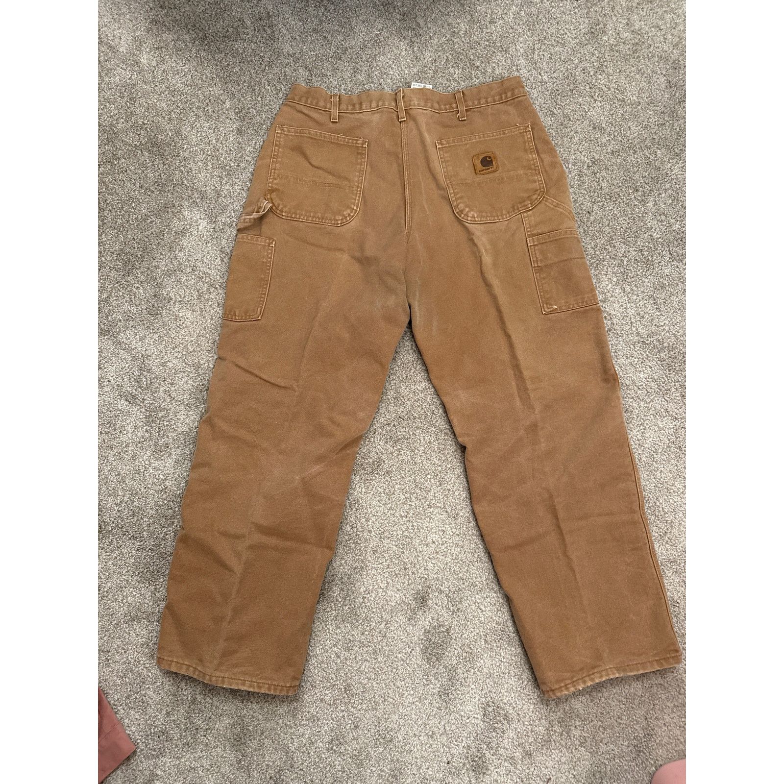 Carhartt Carhartt Tan Canvas Workwear Utility Carpenter Pants,36x30 Size US 36 / EU 52 - 5 Thumbnail
