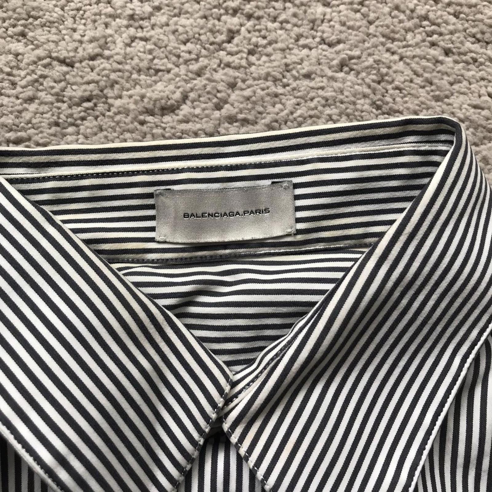Balenciaga Balenciaga Striped Shirt Size US M / EU 48-50 / 2 - 3 Thumbnail