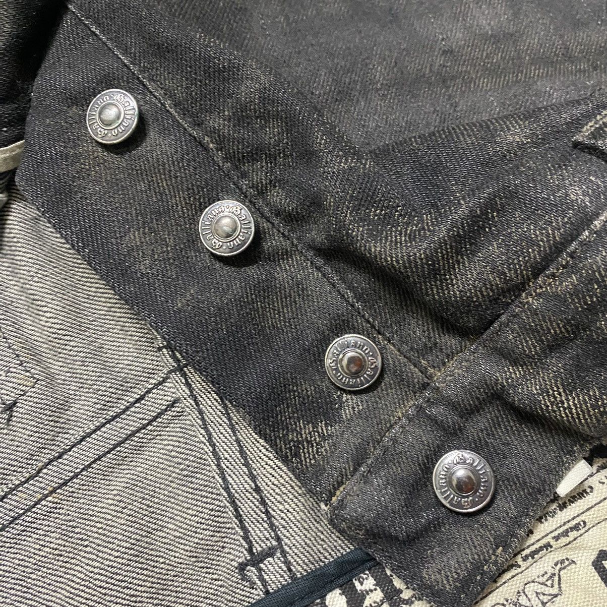 John Galliano John Galliano Black Dust Waxed Denim Jeans Size US 30 / EU 46 - 17 Thumbnail