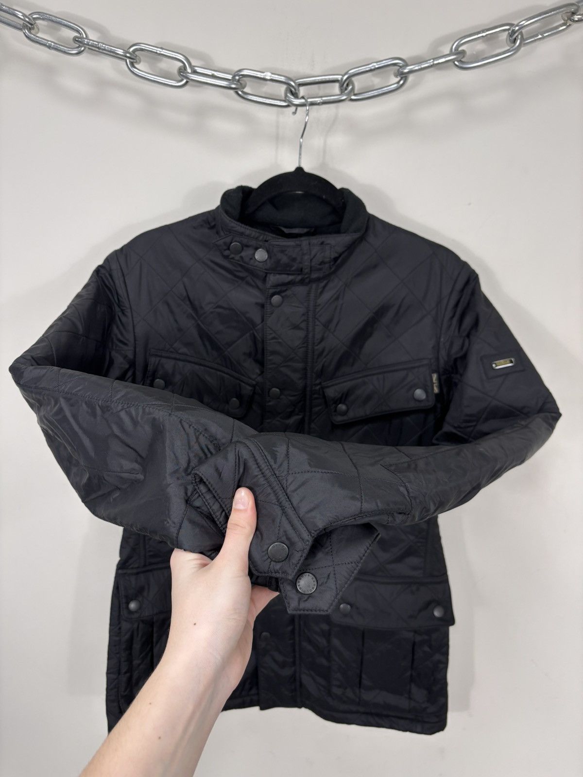 Barbour Barbour International Ariel Polarquilt Men’s Black Jacket Size US S / EU 44-46 / 1 - 11 Thumbnail