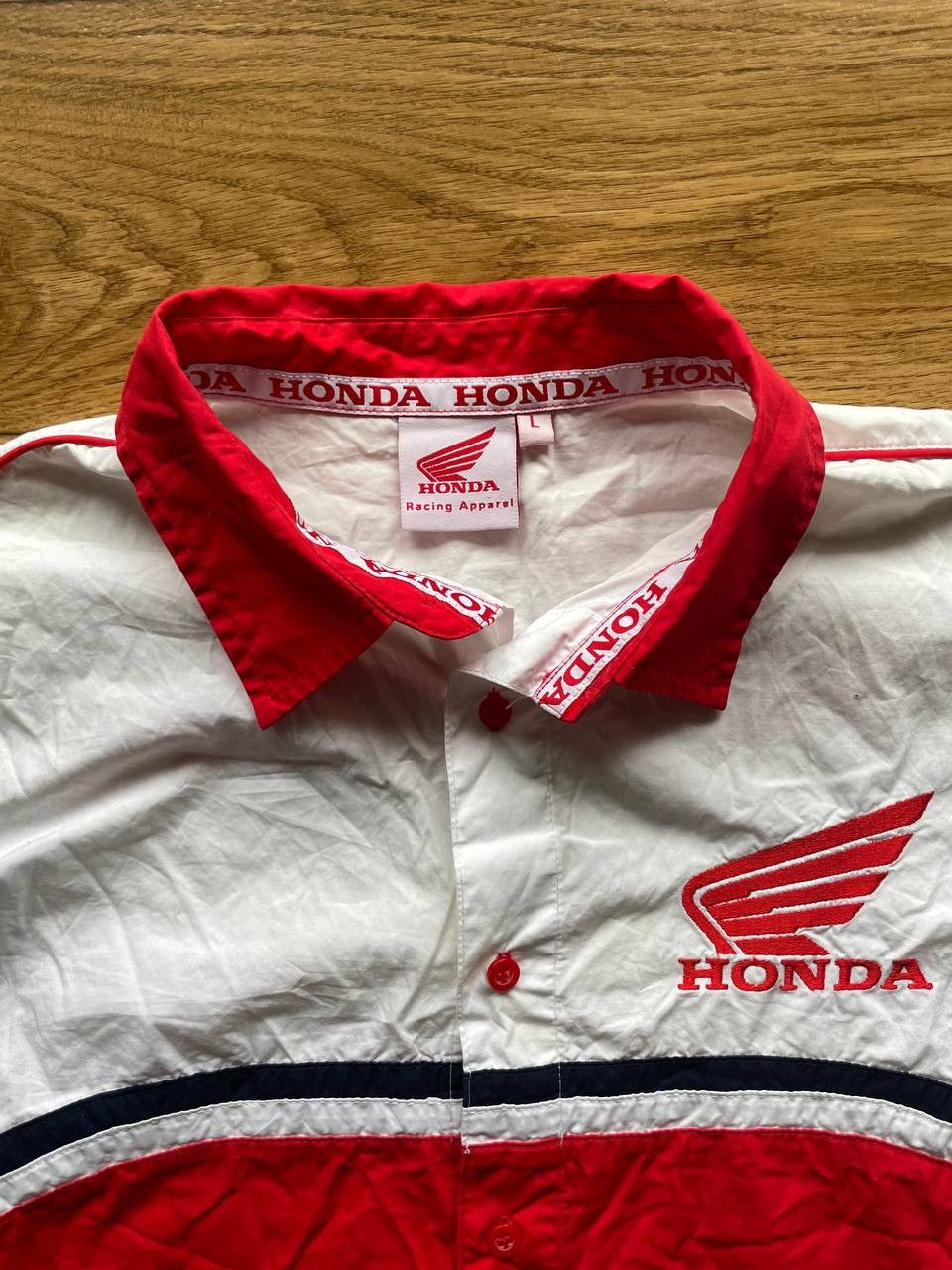 Honda × Vintage Honda Vintage Y2k Shirt Rare Logo Size US L / EU 52-54 / 3 - 6 Thumbnail
