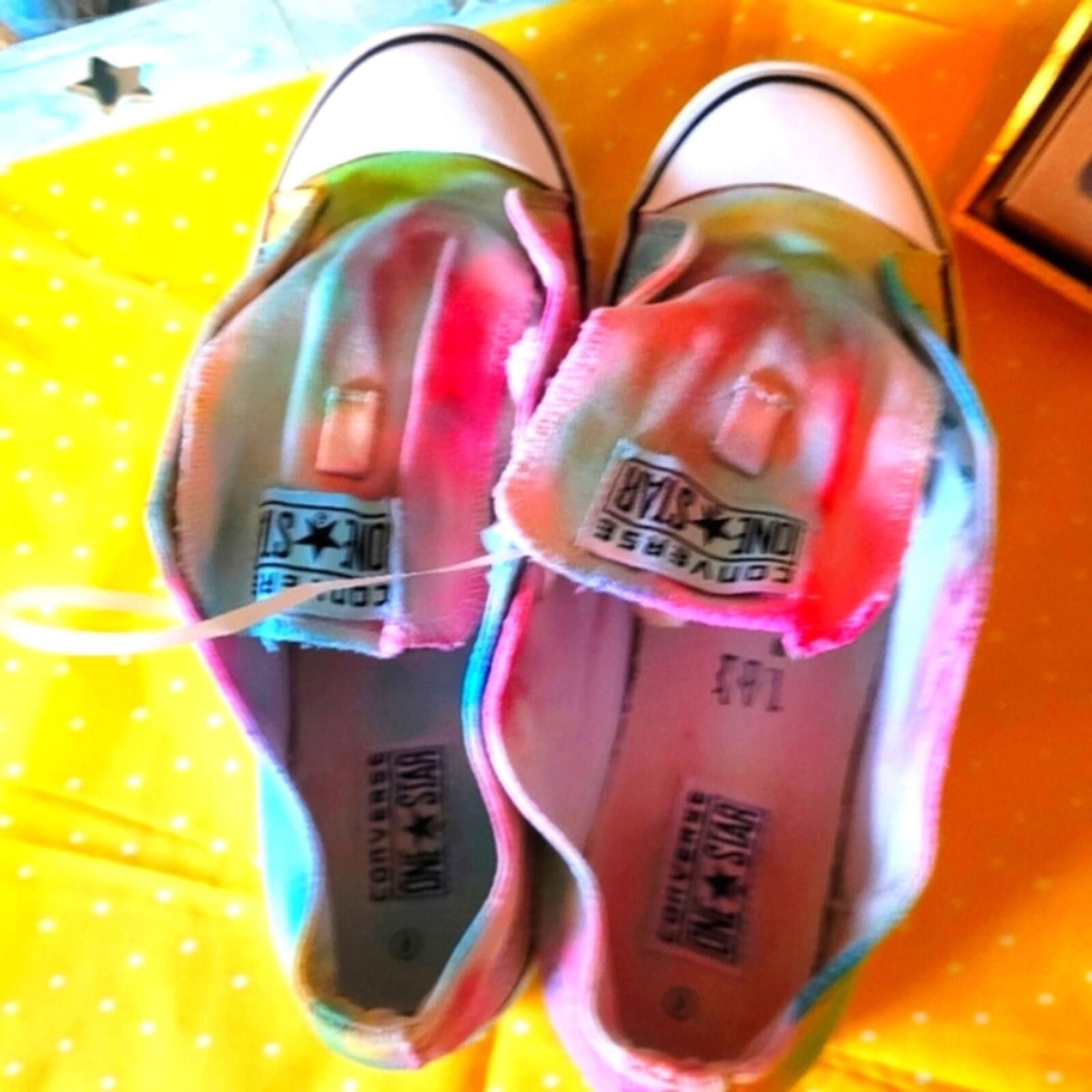 Converse Converse Tie-Dye Multicolor Low Top Sneakers Size US 9 / IT 39 - 3 Thumbnail