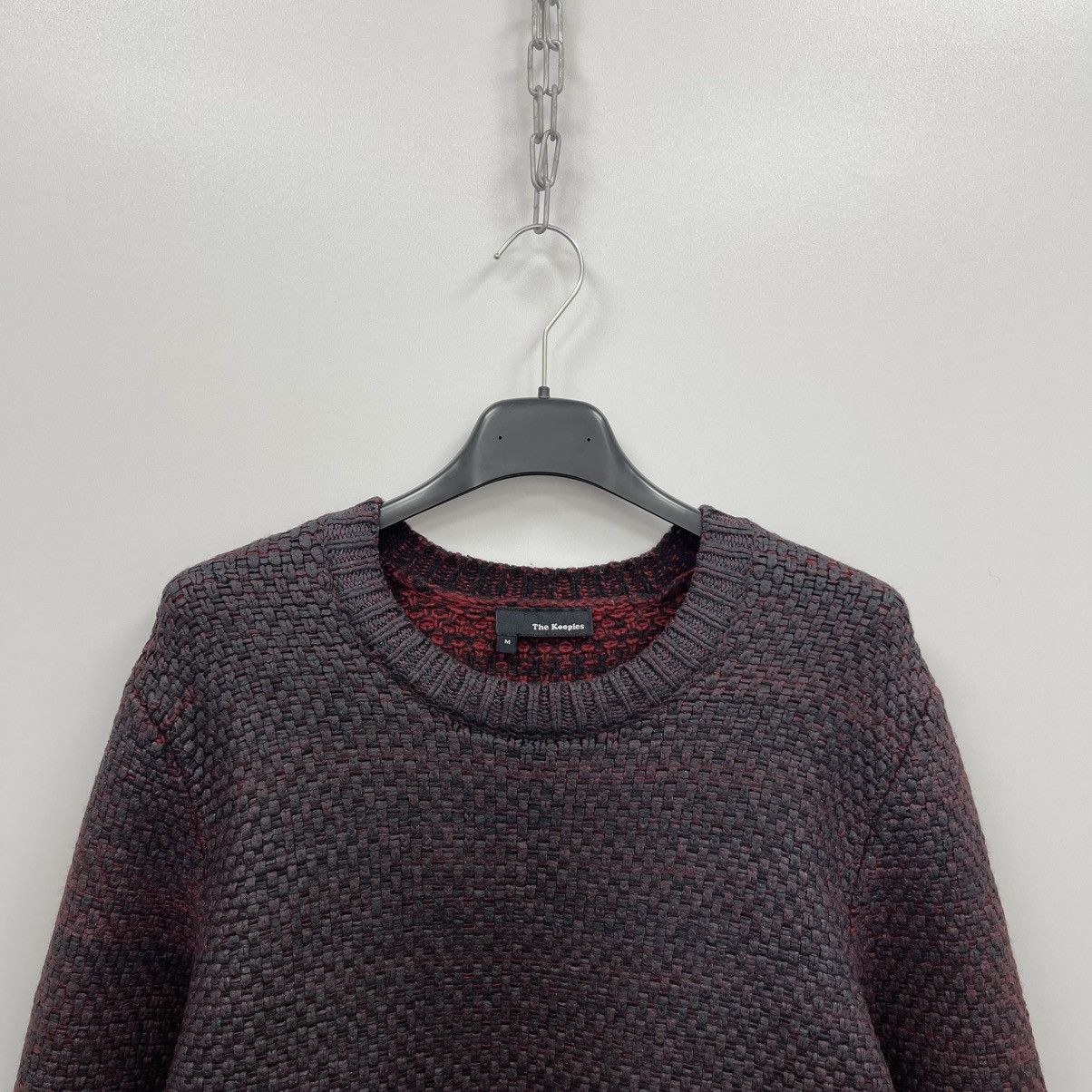 The Kooples The Kooples Wool/Nylon Knit Sweater Red/Black Size US M / EU 48-50 / 2 - 2 Thumbnail
