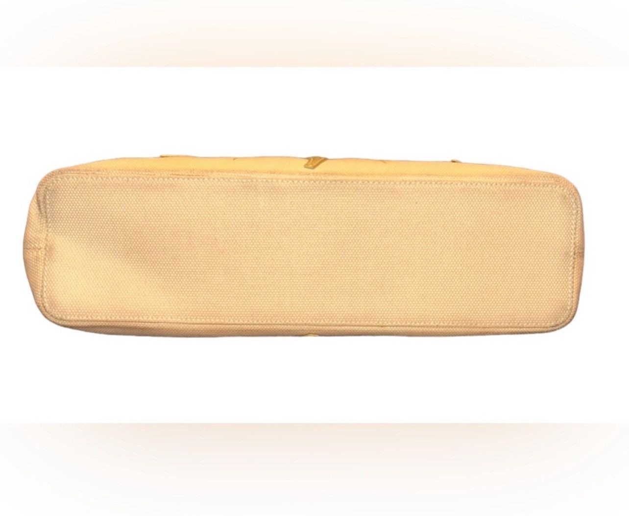 Bvlgari BVLGARI Yellow Sun Golden Leather Trim Canvas Tote Clutch Size ONE SIZE - 6 Thumbnail
