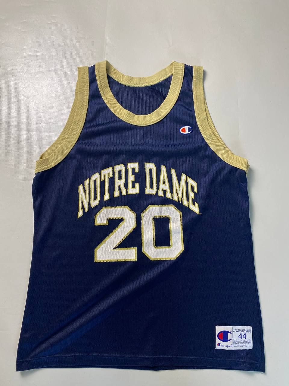 Vintage Champion Norte Dame Jersey Size 44