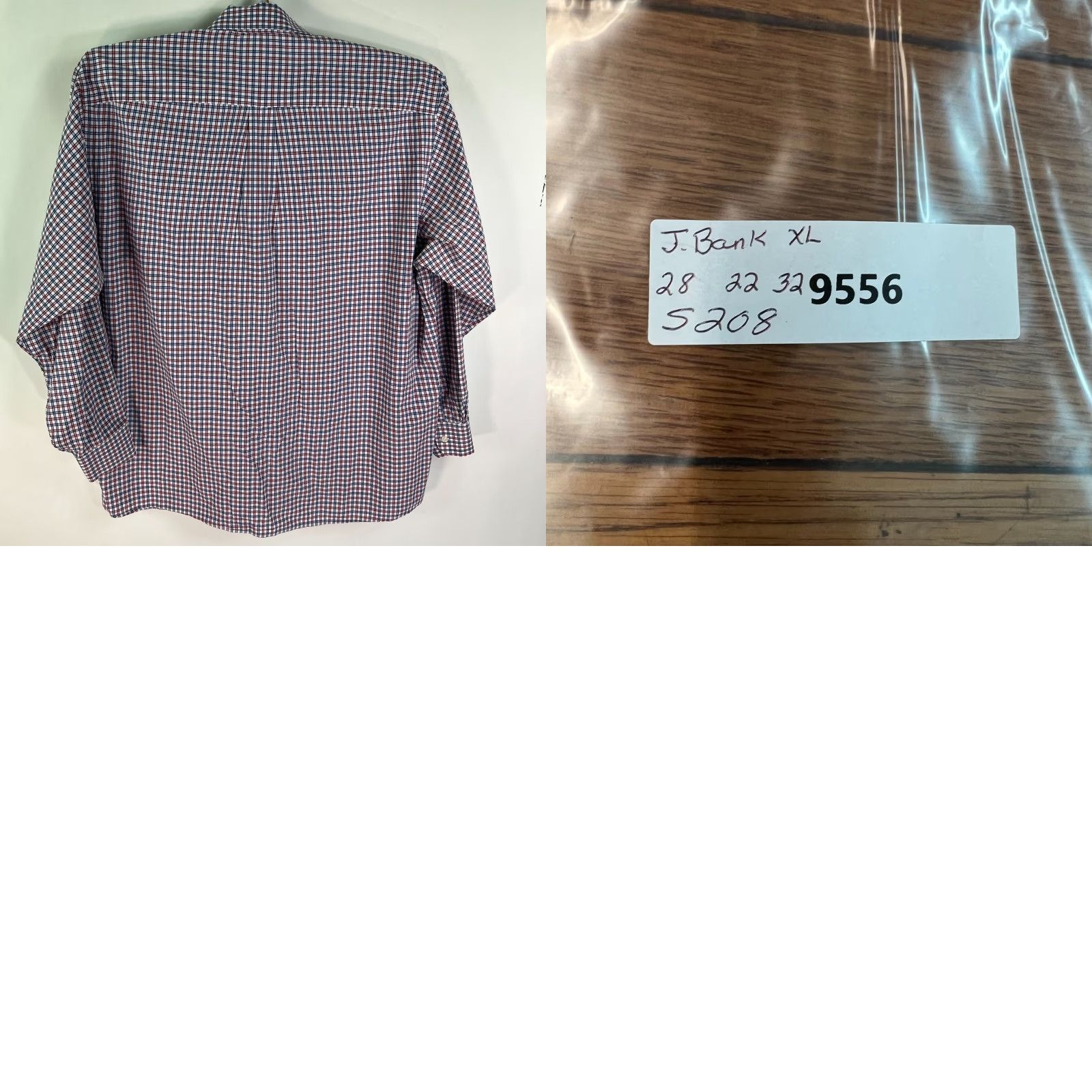 Jos. A. Bank Jos. A. Bank Check Executive Button Down Shirt Mens XL RWB Long Sleeve Size US XL / EU 56 / 4 - 8 Thumbnail