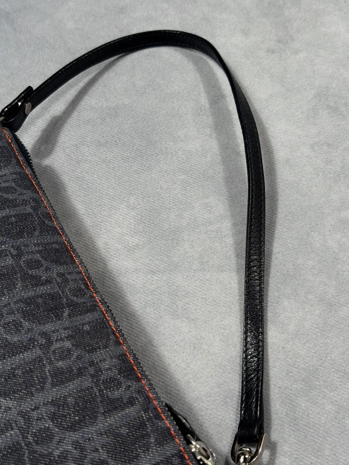 Dior RARE DIOR BY GALLIANO 2005 Trotter Denim Saddle Bag Size ONE SIZE - 9 Thumbnail