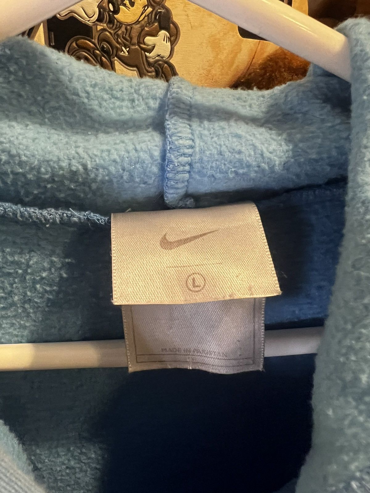 Nike × Vintage Vintage Y2K Center Check Nike Beautiful Hoodie Size US L / EU 52-54 / 3 - 7 Thumbnail