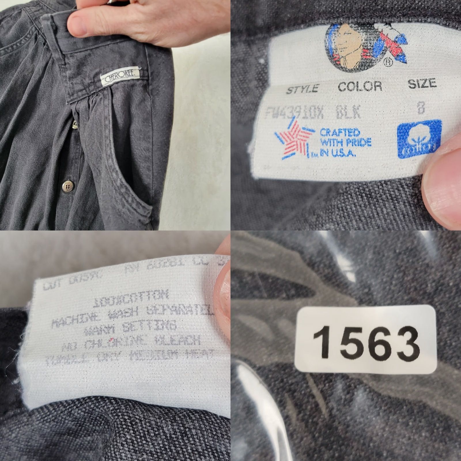 Cherokee VINTAGE Cherokee Denim Skirt A-Line Midi Button Up High Rise Size 8 Blue Women Size 30" / US 8 / IT 44 - 8 Thumbnail