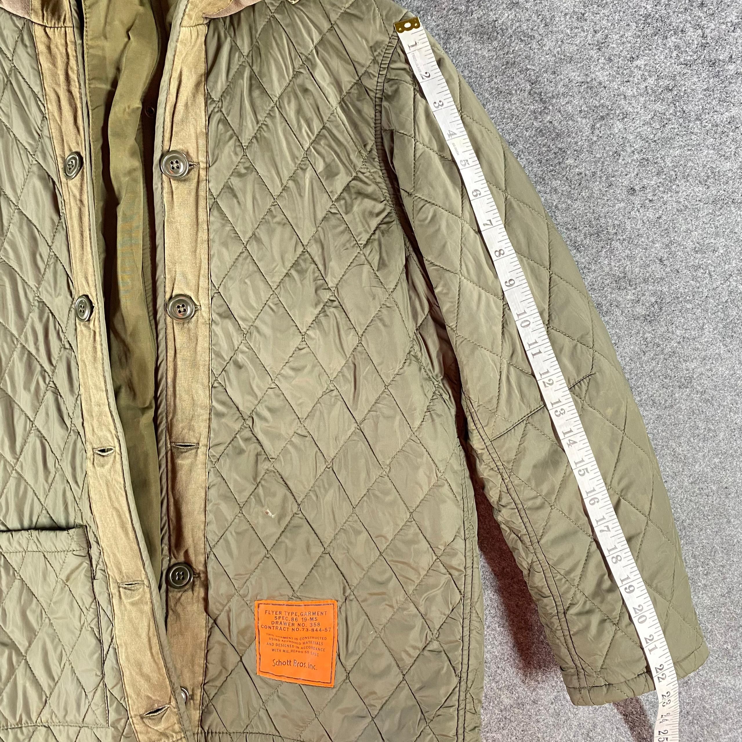 Schott Vintage 90s Schott Bros Inc Millitary Parka Jacket Size US M / EU 48-50 / 2 - 6 Thumbnail