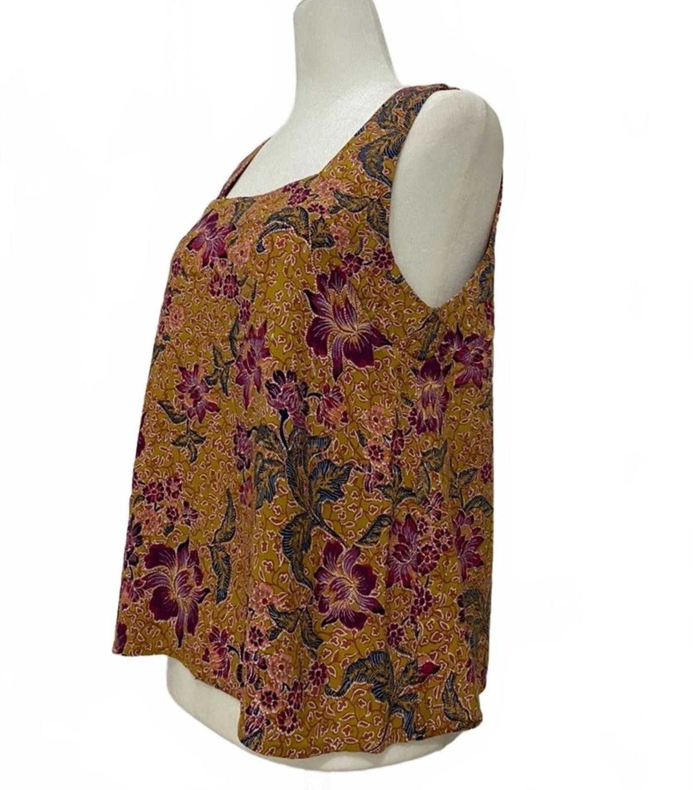 Other PETAL & PUP Flowy Floral Top in Mustard Yellow (SMALL) Size S / US 4 / IT 40 - 2 Thumbnail