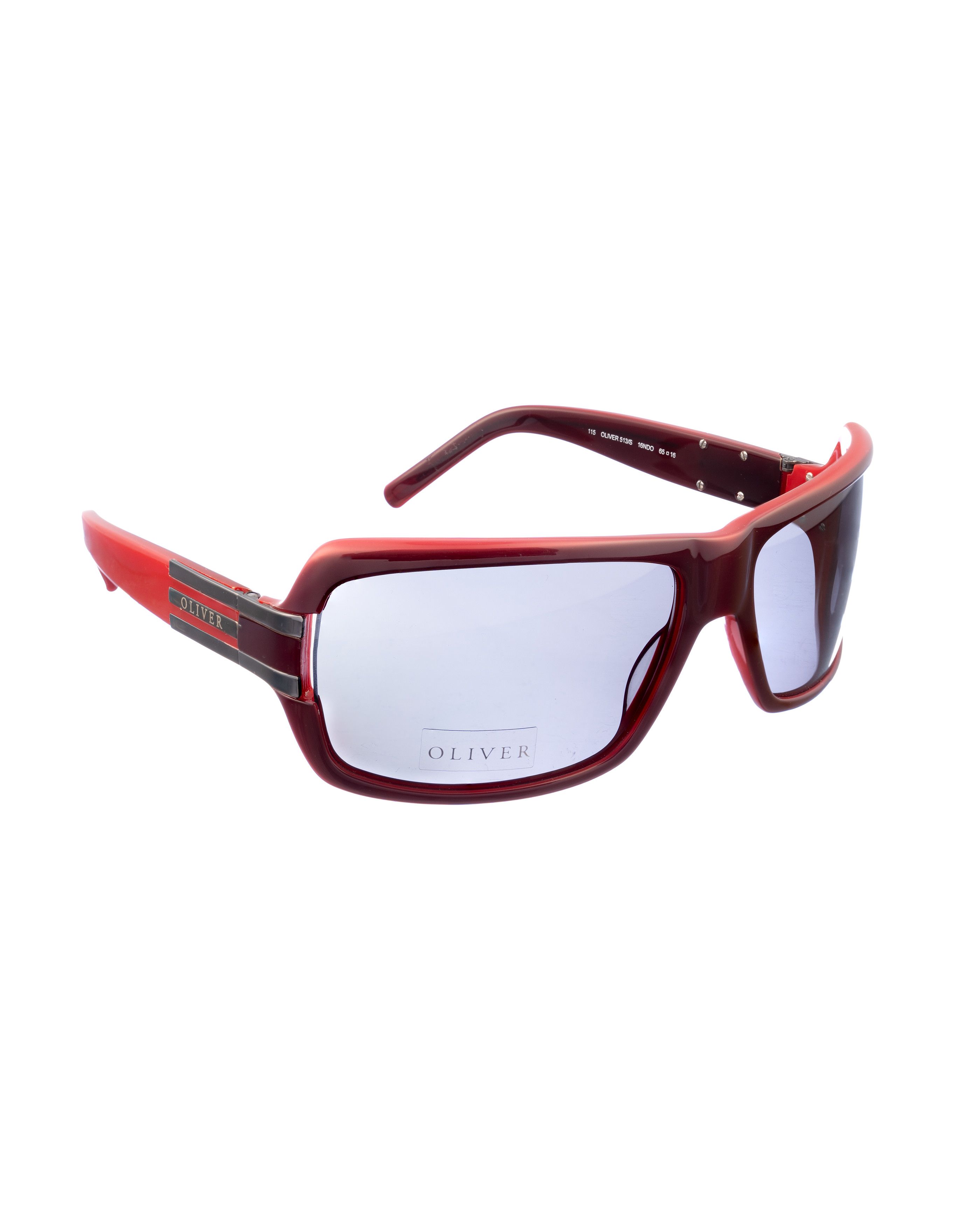 Valentino Oliver by Valentino 00s Red & Black Wraparound Sunglasses Size ONE SIZE - 2 Thumbnail