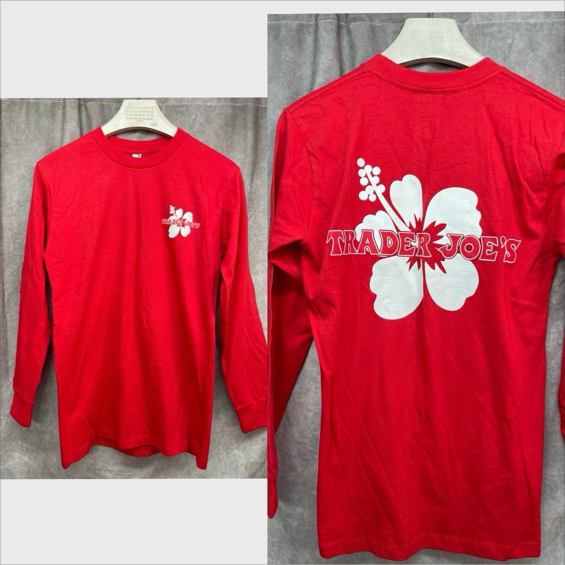 Other Trader Joe's Red Long Sleeve Shirt Hibiscus Flower Crewneck Size US S / EU 44-46 / 1 - 1 Thumbnail