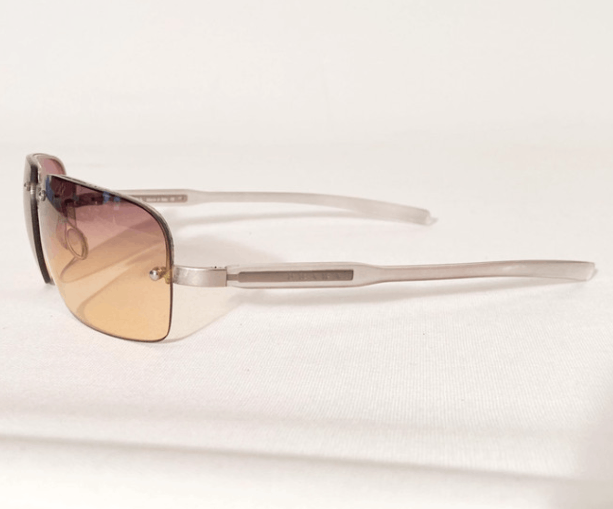 Prada PRADA Sunglasses Flame 2004 Star Mask Fire Chrome Silver Size ONE SIZE - 5 Thumbnail