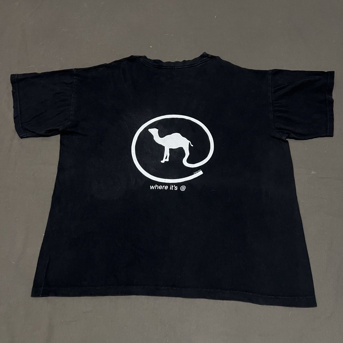 Vintage 90s Camel Where Its Smoker cigarette Tee Faded drug