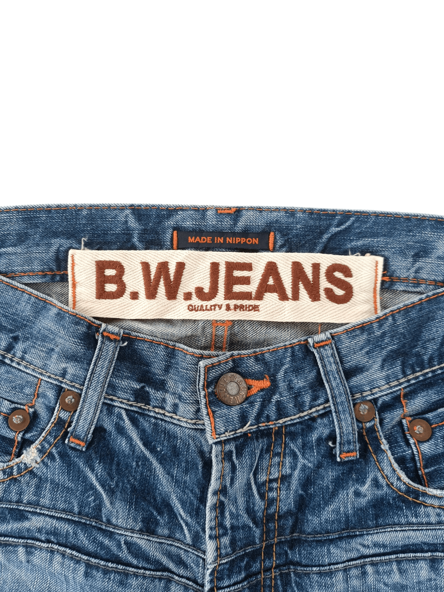If Six Was Nine × Japanese Brand FLARED💥JAPANESE BRAND BLUE WAY THUNDER FADED DENIM 🟦 E188 Size US 30 / EU 46 - 9 Thumbnail