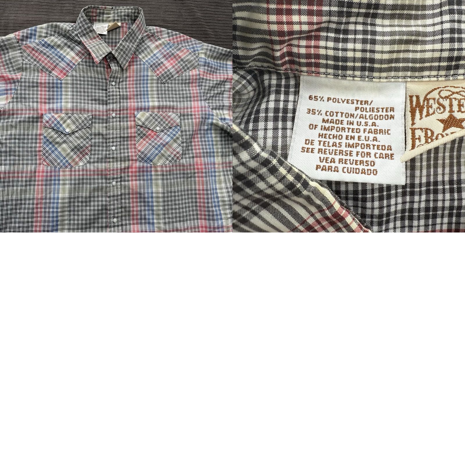 Vintage VINTAGE Western Frontier Shirt Men 2XL Polyester Cowboy Short Sleeve Rodeo West Size US XXL / EU 58 / 5 - 8 Thumbnail