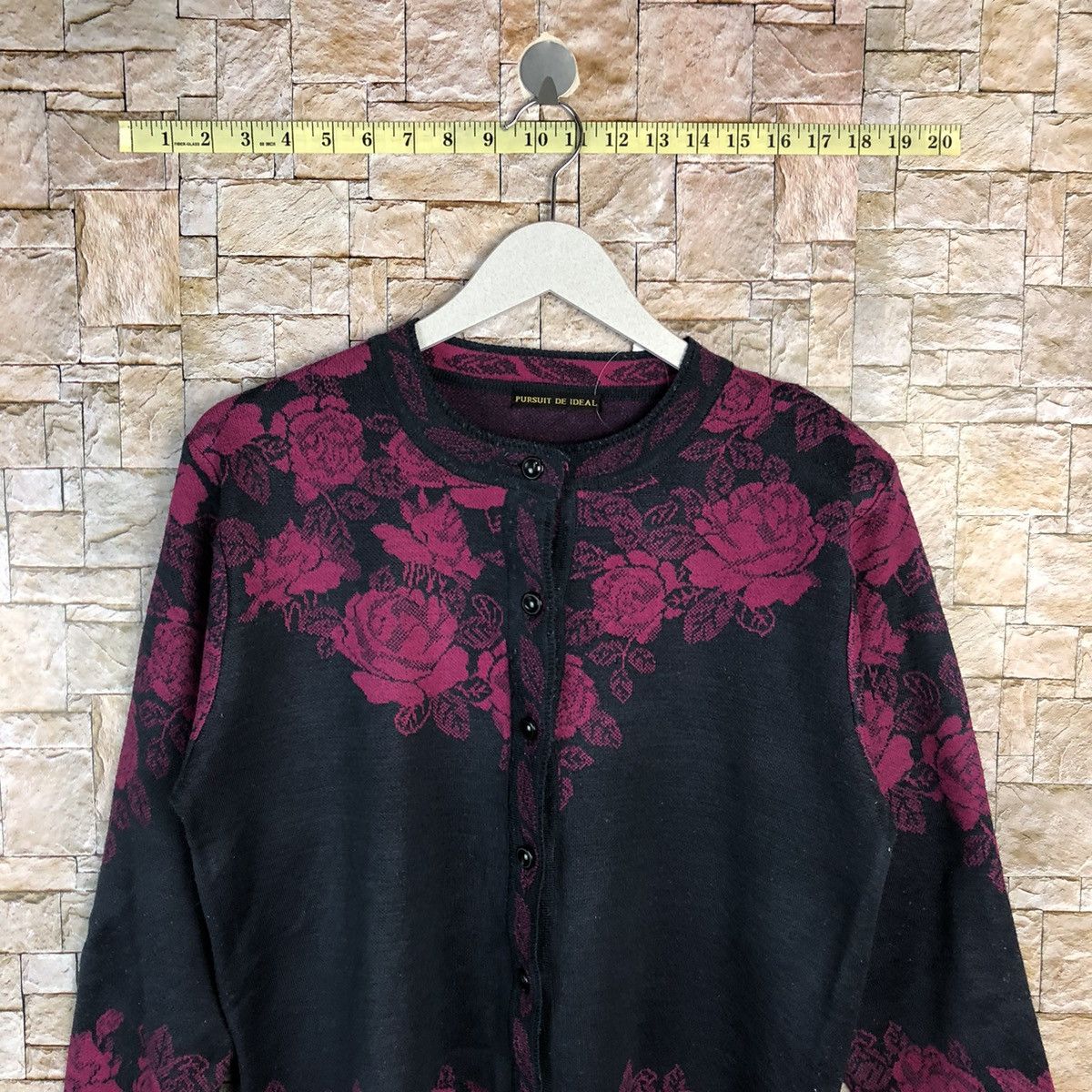 Homespun Knitwear × Japanese Brand Pursuit De Ideal Purple Cardigan #A870 Size S / US 4 / IT 40 - 2 Thumbnail