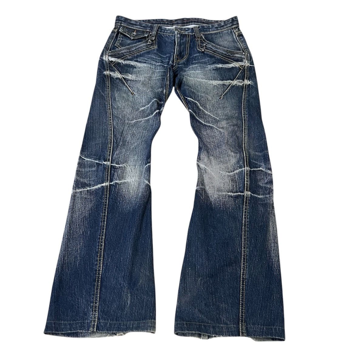 Nicole Club “punk style” NICOLE CLUB MUD WASH JEANS Size US 32 / EU 48 - 2 Thumbnail