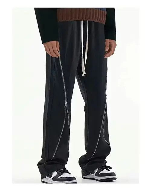 Designer × Vintage zipper utility grunge flared pants Size US 32 / EU 48 - 4 Thumbnail