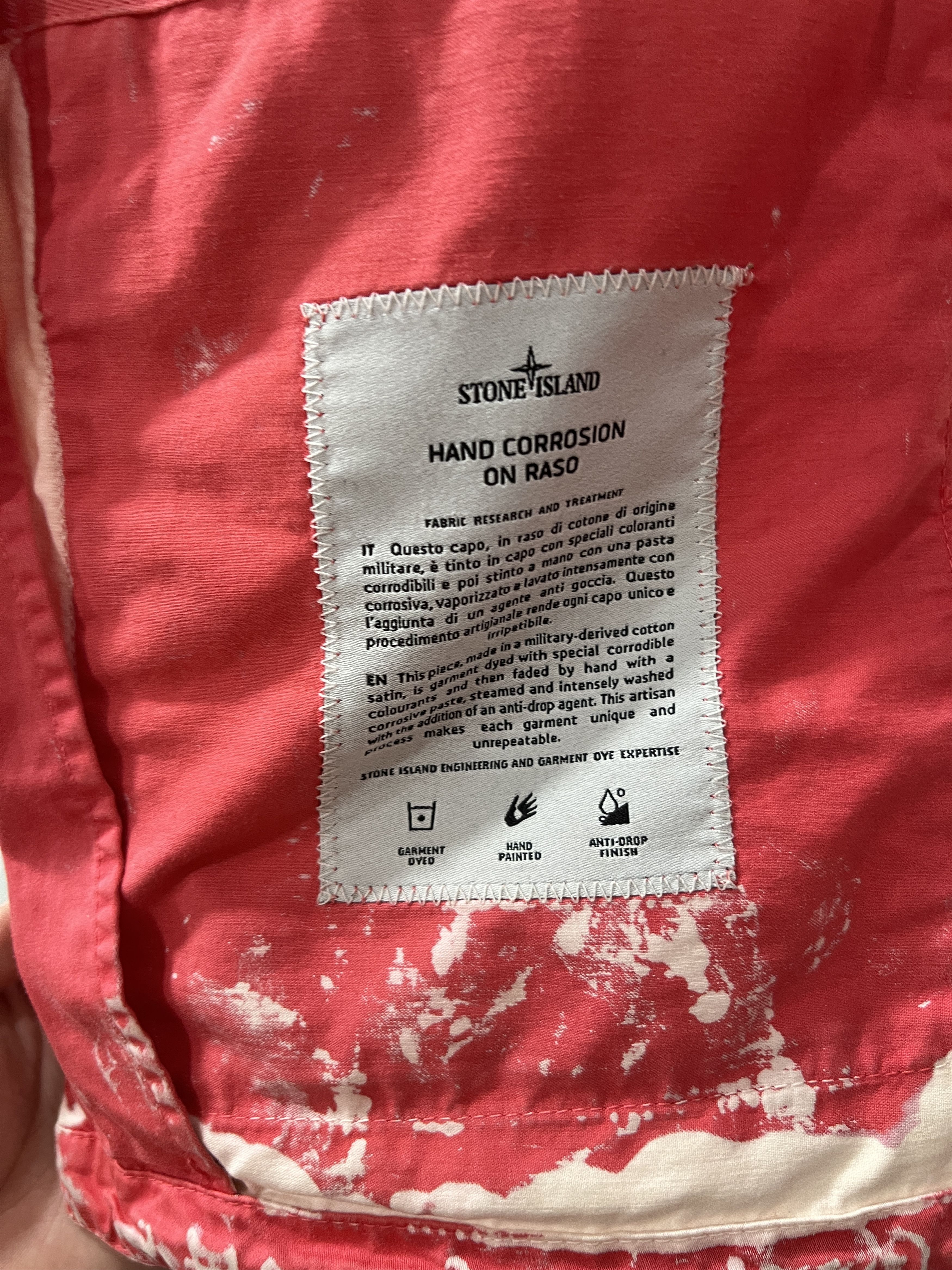 Stone Island STONE ISLAND HAND CORROSION ON RASO Size US XL / EU 56 / 4 - 5 Thumbnail