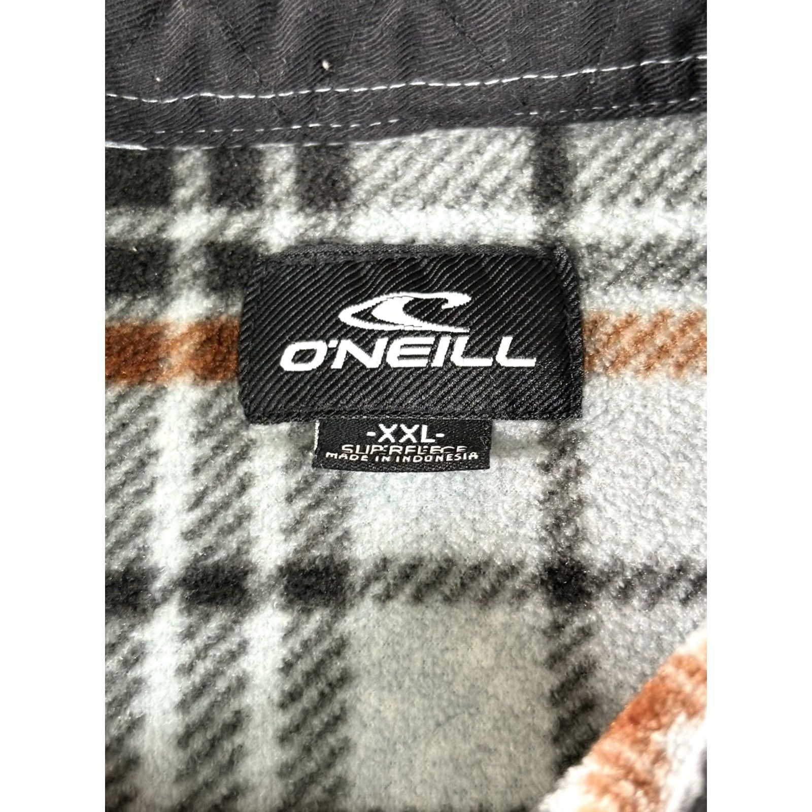 O'Neill Y2K O'Neill Plaid Super Fleece Snap Front Long Sleeve Shacket Mens XXL Button-Up Shacket Shirt Jacket Winter Fall Size US XXL / EU 58 / 5 - 4 Thumbnail