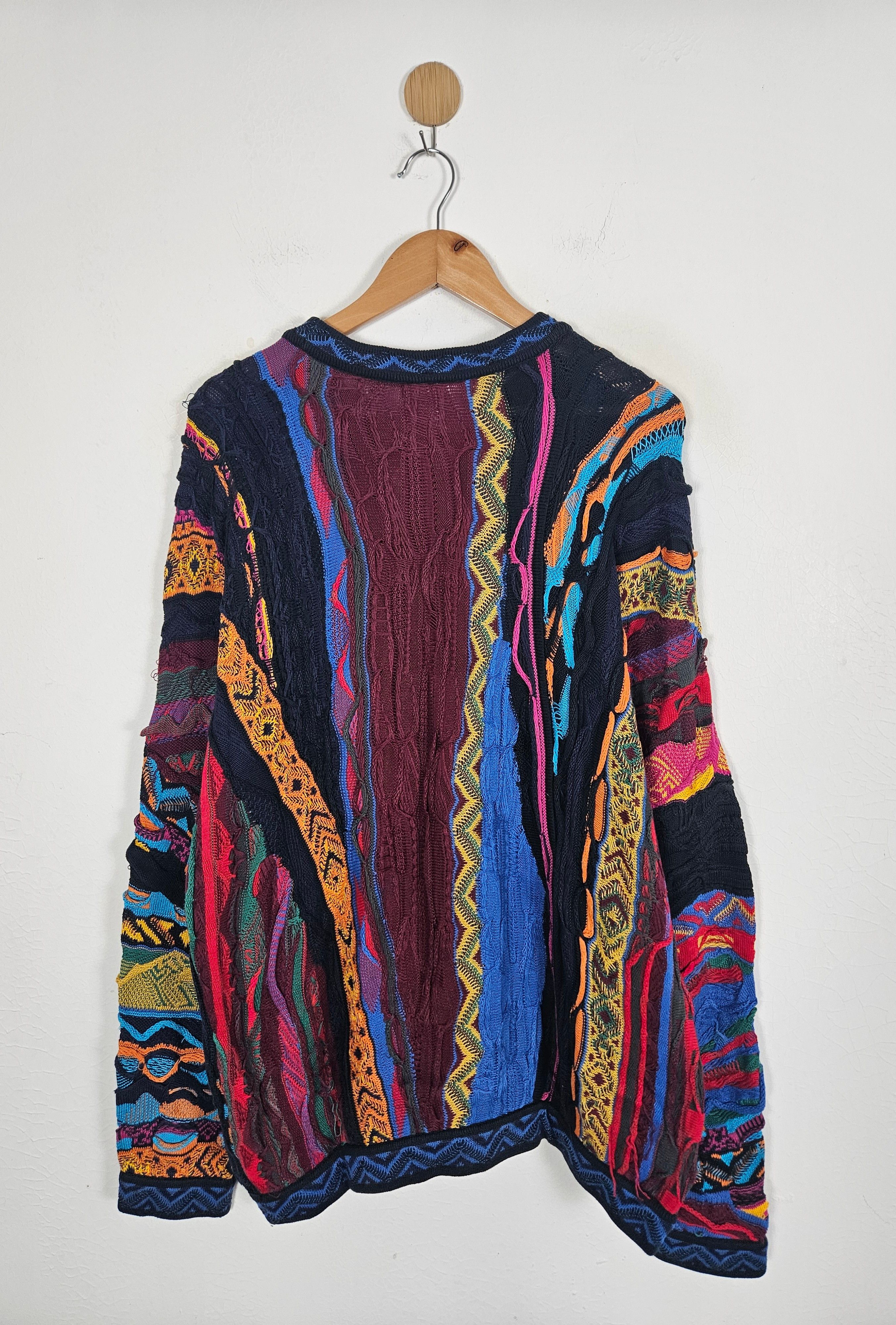 Coogi × Vintage Vintage Coogi Rainbow Cable Australia Knit biggie Sweater Size US L / EU 52-54 / 3 - 3 Thumbnail