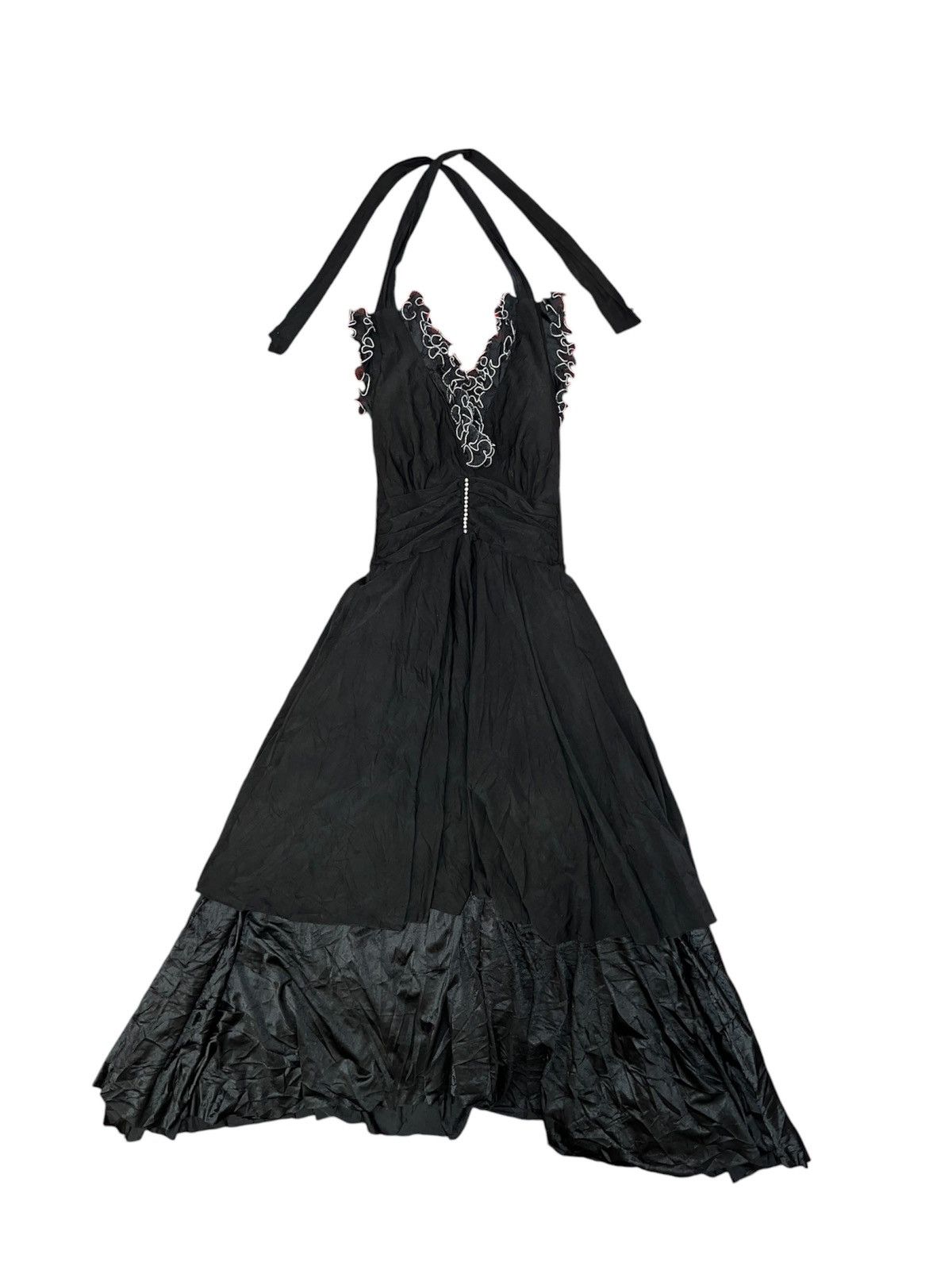 Japanese Brand Halter neck vampire long dress ❤️‍🔥🧛🏻‍♀️ Size S / US 4 / IT 40 - 1 Thumbnail