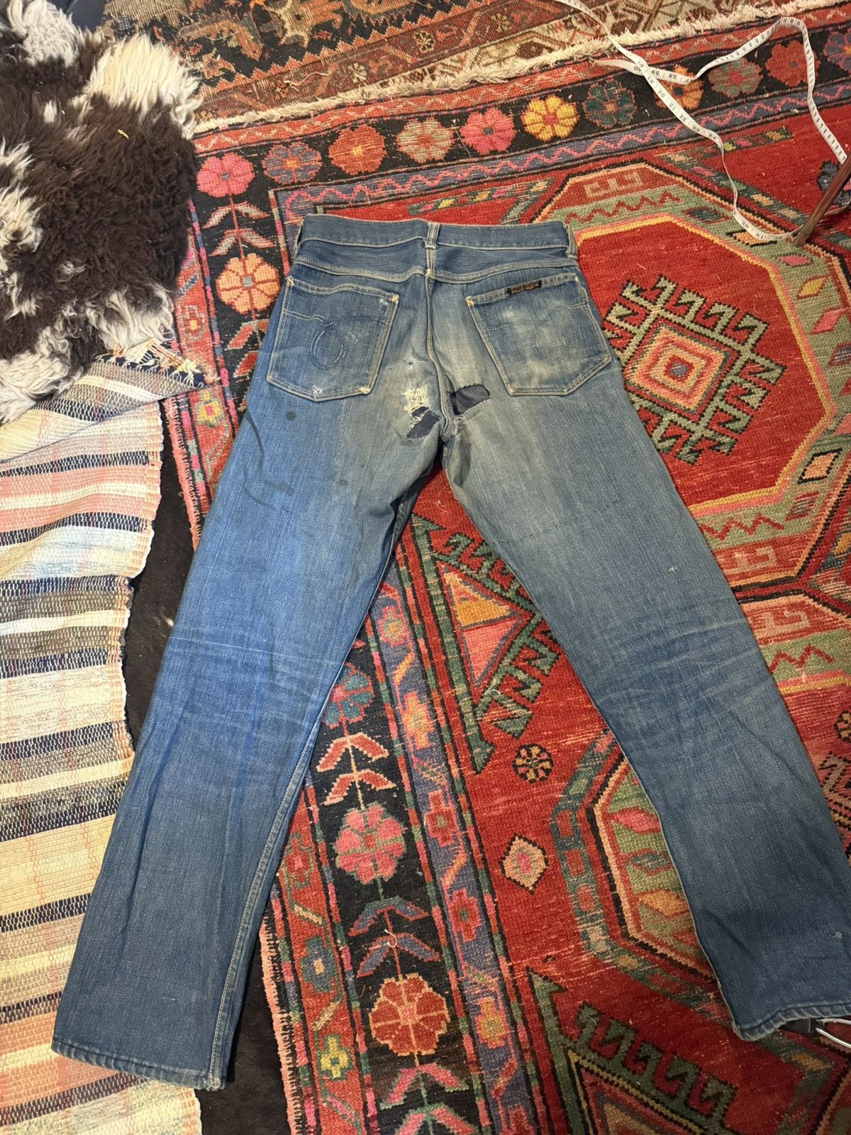 Vintage 1950s saddle king 5 pocket jeans Size US 29 - 7 Thumbnail