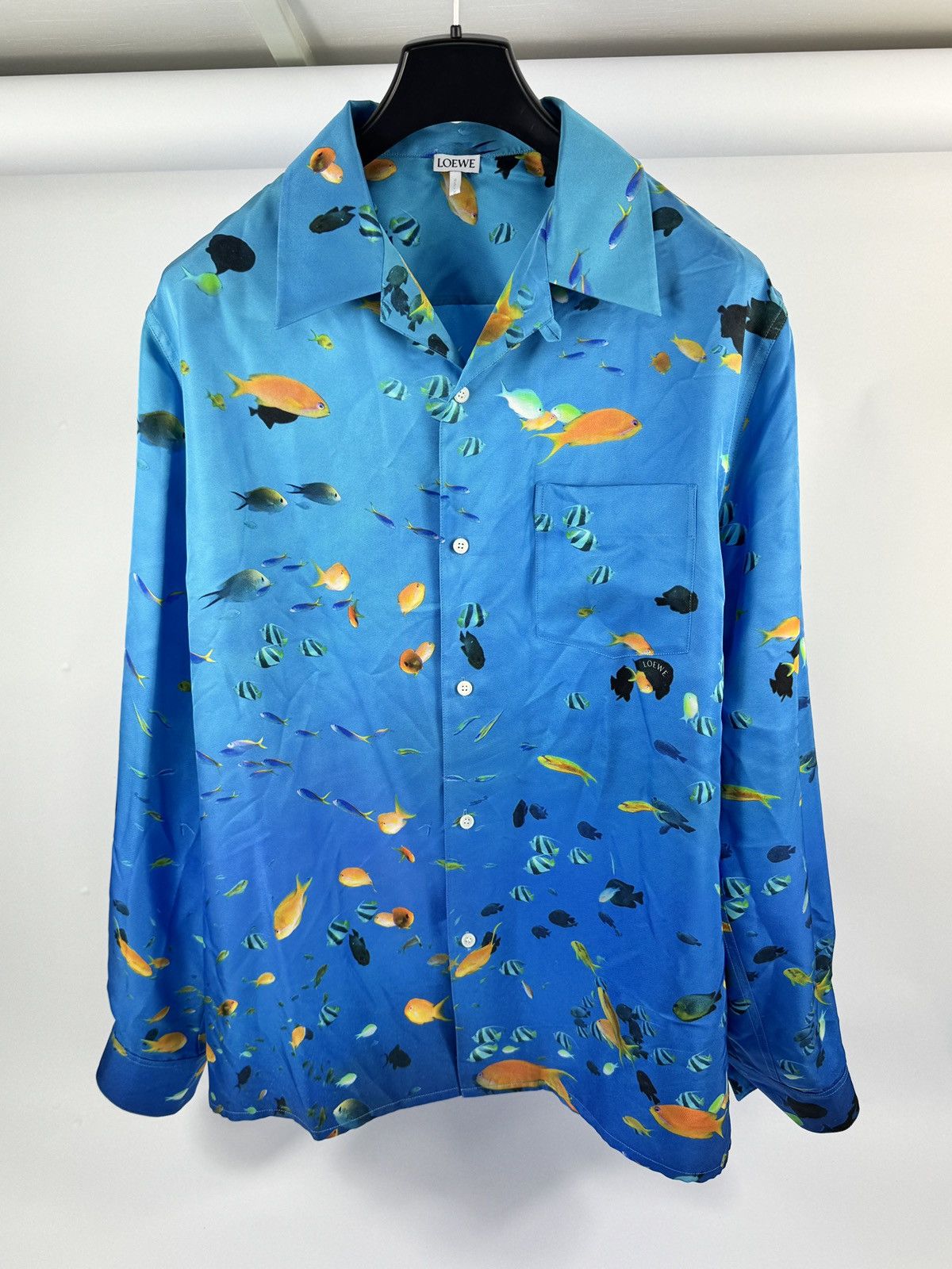 Loewe AQUIRIUM PRINT SILK SHIRT Size US L / EU 52-54 / 3 - 2 Thumbnail